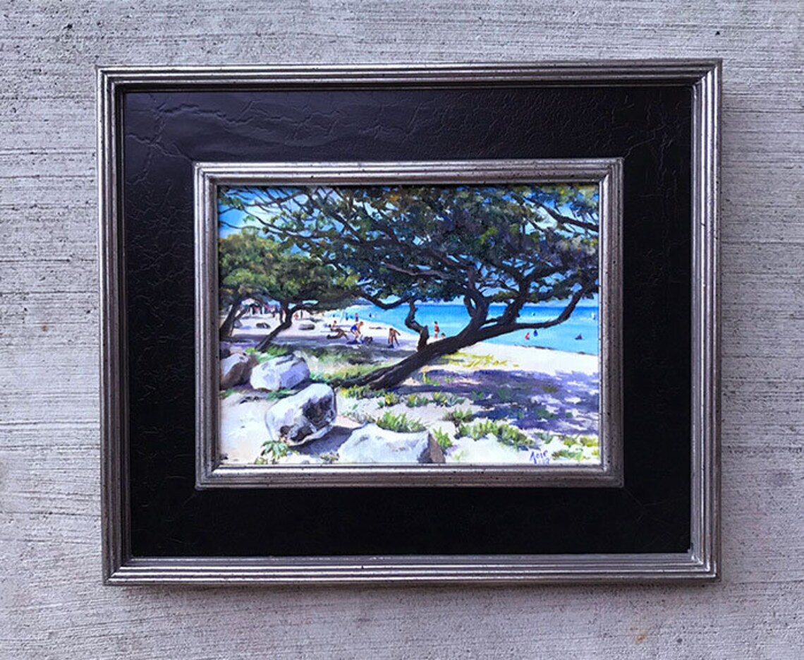 Original Beach Oil Painting of Aruba 12x9in Etsy