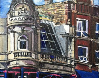 Chicago Plein Air Painting of Pilsen - 11x14in Original Oil Painting