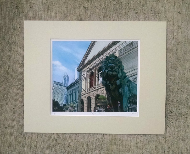 Chicago Art Institute Oil Painting 12x10in Giclee Print Etsy