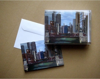 Chicago River Greeting Cards - Box of 30