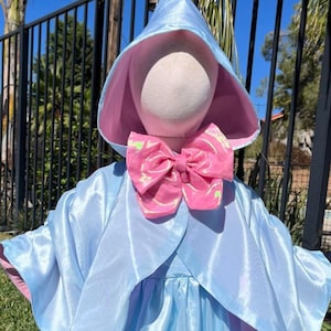 green emerald velvet dress Fairy Godmother Hooded Cloak Adult Medium