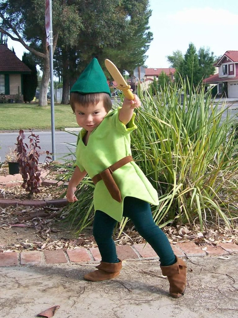 Peter Pan Costume Faux Suede Shoes Or Elf Robin Hood Peasent Style Costume Shoes Custom Made For any Child Size image 5