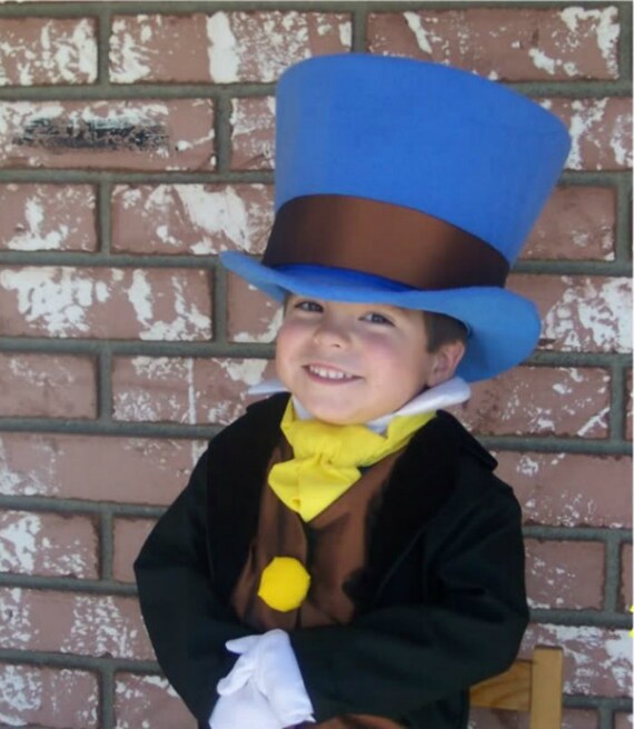 Buy Jiminy Cricket Costume Cosplay Pinocchio Wellington Style Top Hat Green  Breeches Tuxedo Coat Kids Sizes Online in India - Etsy