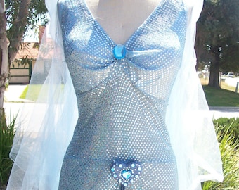 Blue Fairy Pinocchio Cosplay Costume Womans Sizes Small