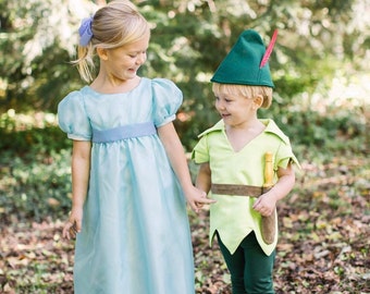 Wendy Costume Peter Pan Child sizes from 2T to 8 Years Wendy Darling child costume