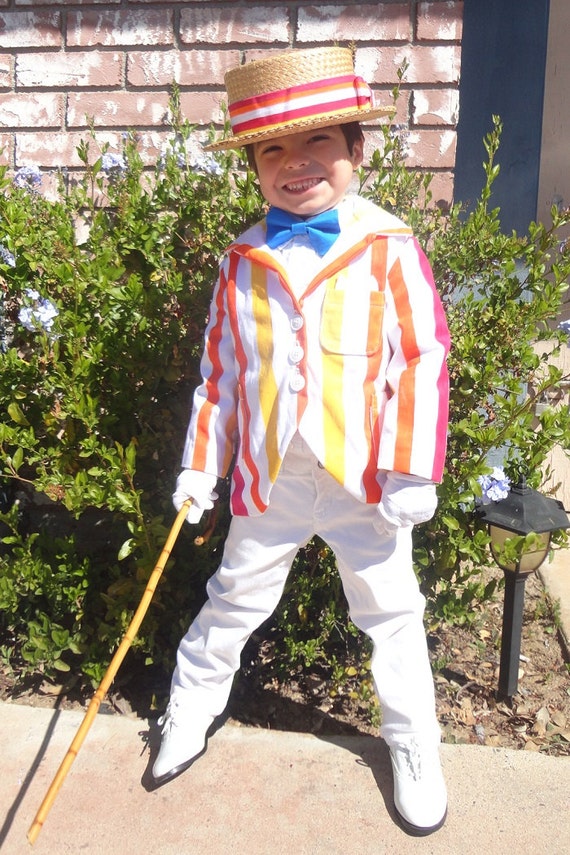 Mary Poppins Bert Costume Cosplay Custom Made Stripe Suit Coat - Etsy