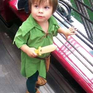 Peter Pan Costume Faux Suede Shoes Or Elf Robin Hood Peasent Style Costume Shoes Custom Made For any Child Size image 4