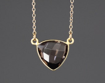 スモーキークォーツネックレス - スモーキークォーツペンダント
