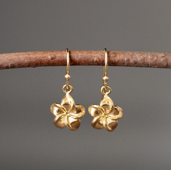 Plumeria clearance dangle earrings