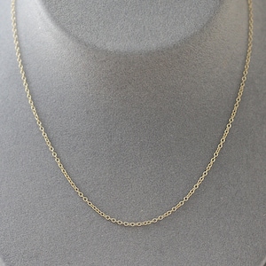 16&quot; Gold Chain - Chain with Clasp - 14k Gold Filled Chain - Finished Gold Chain - Open Link Chain - Gold Chain with Lobster Clasp