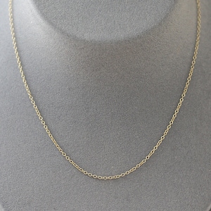 16 Gold Chain Chain with Clasp 14k Gold Filled Chain Finished Gold Chain image 1