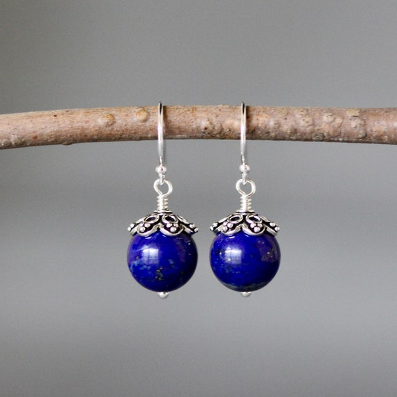 Balinese Lapis Lazuli Earrings Balinese Lapis Lazuli Earrings