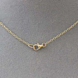 16 Gold Chain Chain with Clasp 14k Gold Filled Chain Finished Gold Chain image 4