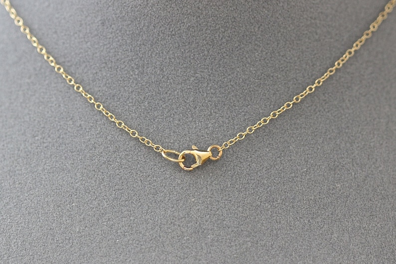 16 Gold Chain Chain with Clasp 14k Gold Filled Chain Finished Gold Chain image 4