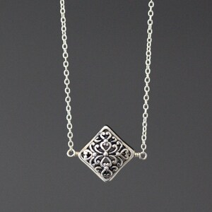 Filigraan sterlingzilveren Bali-kralenketting - met draad gewikkelde kralensieraden