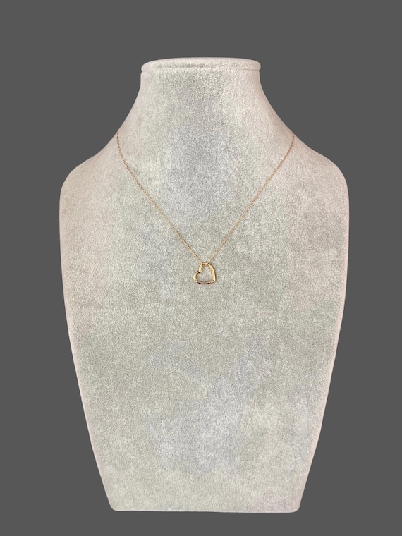 ネックレス・ペンダント Pounding Heart Simple Necklace Gold Heart Necklace - Simple Heart Pendant - Floating Heart