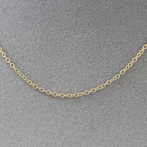 16 Gold Chain Chain with Clasp 14k Gold Filled Chain Finished Gold Chain image 2
