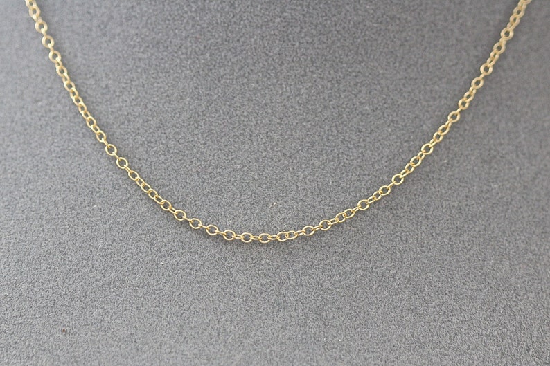 16 Gold Chain Chain with Clasp 14k Gold Filled Chain Finished Gold Chain image 2