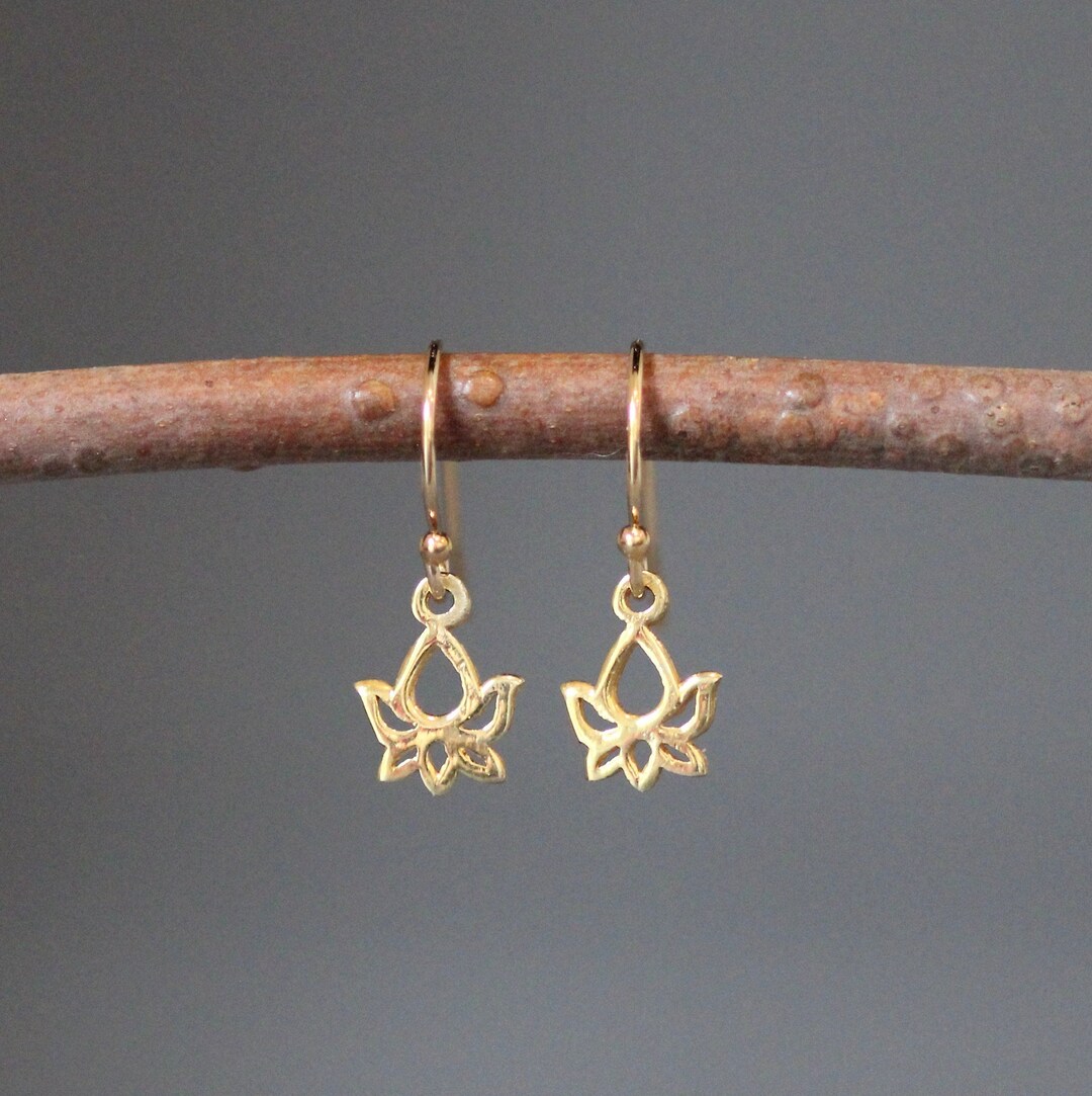 Lotus Leaf Clover Charm Earrings - Set of Two main image 1