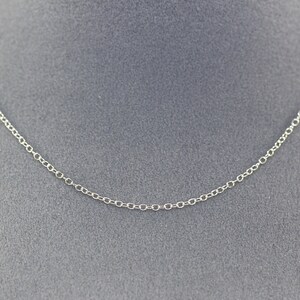 16&quot; Silver Chain - Finished Silver Chain - Simple Chain - Open Link Silver Chain