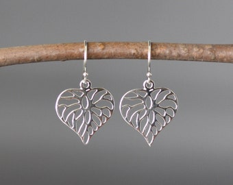 KRFY 925 Sterling Silber Filigrane Ohrringe 18K Gold überzogene