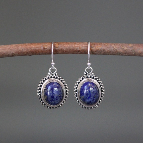 Balinese Lapis Lazuli Earrings Balinese Lapis Lazuli Earrings