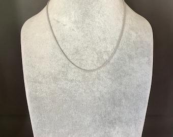 30" Silver Chain - Finished Chain - Plain Chain - Chain for Pendant