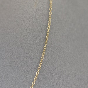 16 Gold Chain Chain with Clasp 14k Gold Filled Chain Finished Gold Chain image 3