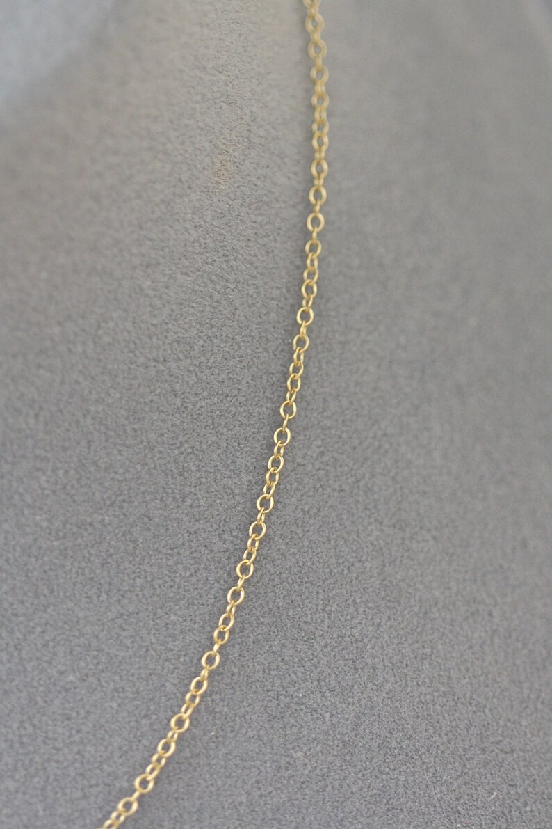 16 Gold Chain Chain with Clasp 14k Gold Filled Chain Finished Gold Chain image 3