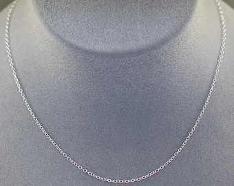 15" Silver Chain - Sterling Silver Chain - Finished Silver Chain - Simple Chain