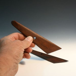 Kevin Crow Trim Knife, Pottery Tool, Ceramic Wood Trim Knife