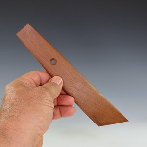 Large Ipe Pottery Tool, Wood Trim Knife with Chisel End