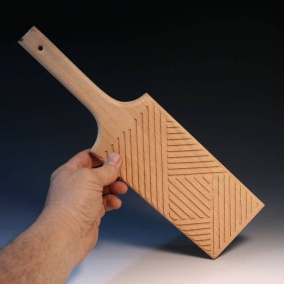 Pottery Paddle, Wood Paddle, Pattern 