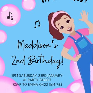 Ms Rachel, Birthday Invitation, Ms Rachel Decorations, Ms Rachel Theme ...