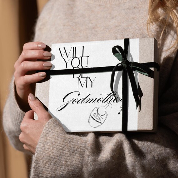 Godmother Proposal, Baptism Gift, Christening Gift, Baby, Newborn