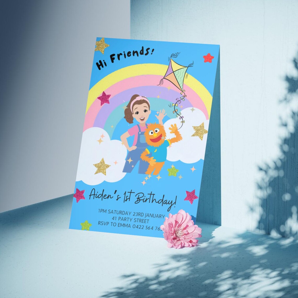 Ms Rachel Invitation, Birthday Boy, Birthday Girl, 1st Birthday Invite ...