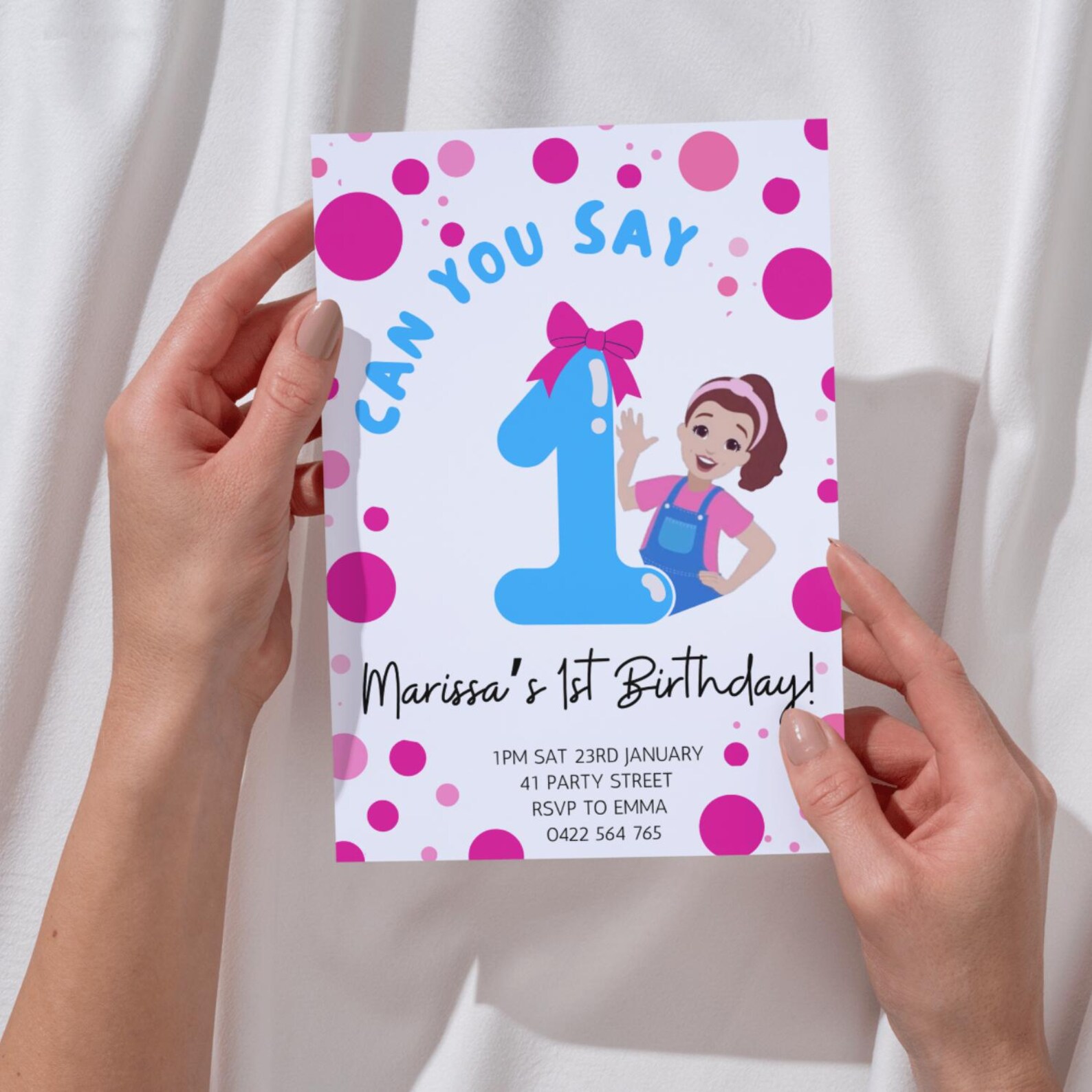 Ms Rachel Invitation, Ms Rachel Party, Theme, Ms Rachel Printable, Ms ...