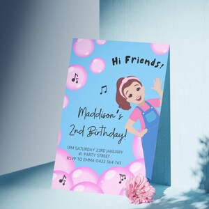 Ms Rachel, Birthday Invitation, Ms Rachel Decorations, Ms Rachel Theme ...