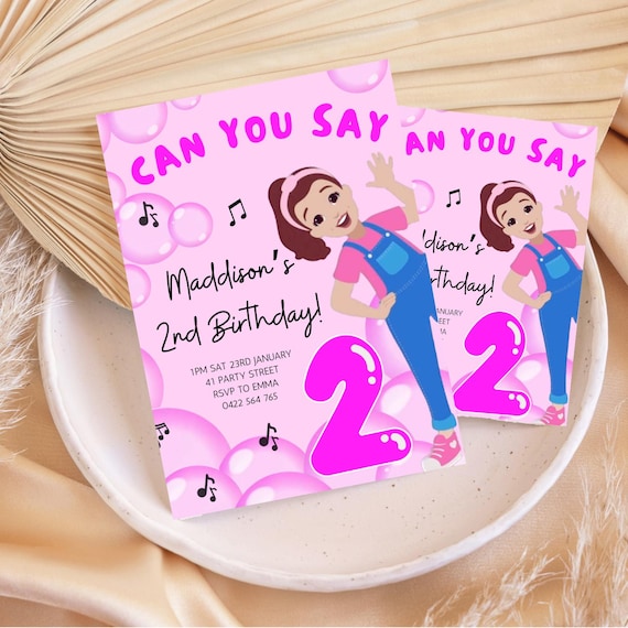 Ms Rachel invite, Ms Rachel party theme, Ms Rachel birthday party, Ms Rachel decorations, Ms Rachel printable, editable, canva file