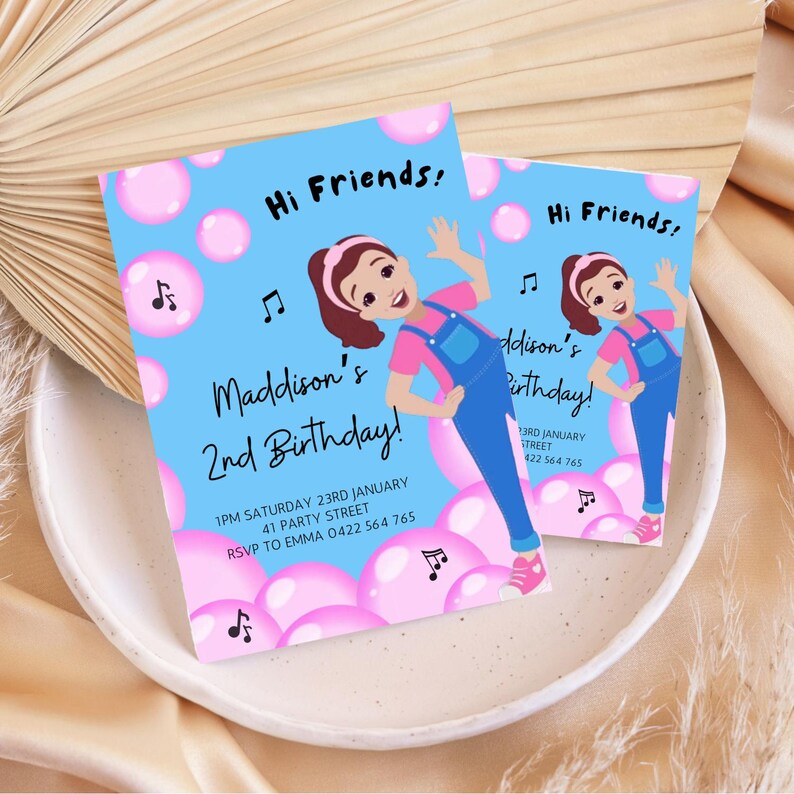 Ms Rachel, Birthday Invitation, Ms Rachel Decorations, Ms Rachel Theme ...