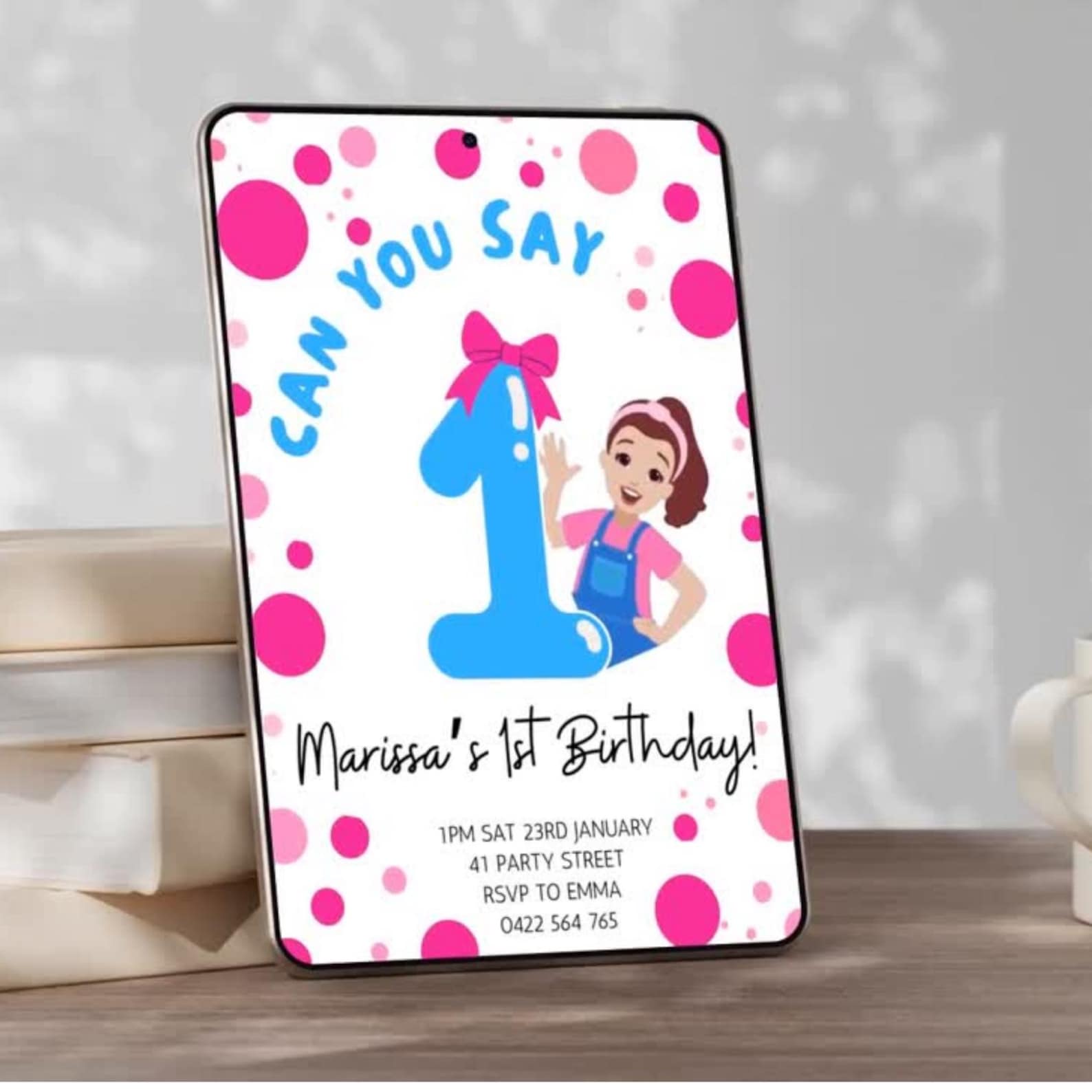 Ms Rachel Invitation, Ms Rachel Party, Theme, Ms Rachel Printable, Ms ...