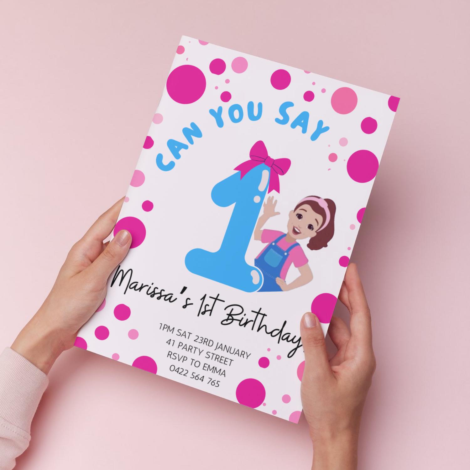 Ms Rachel Invitation, Ms Rachel Party, Theme, Ms Rachel Printable, Ms ...