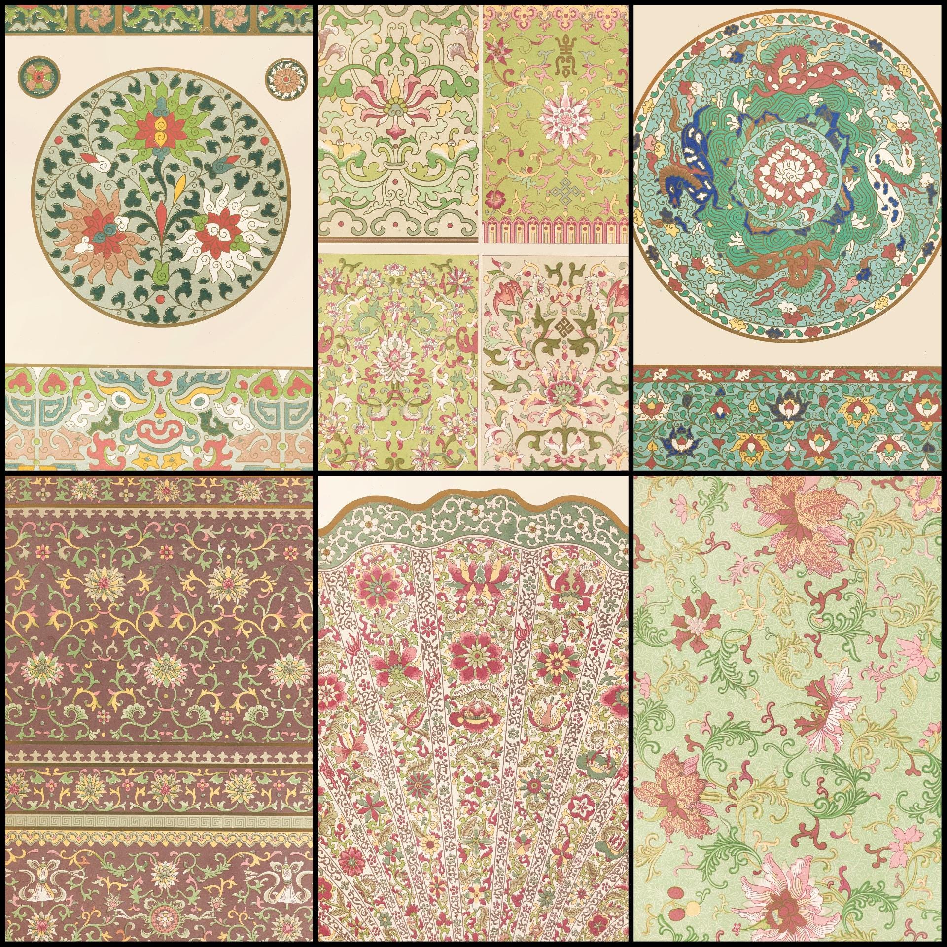 Pretty Historic Patterns 41 Chinese Ornament Prints From Owen Jones’ 1867 Archive—historic ...