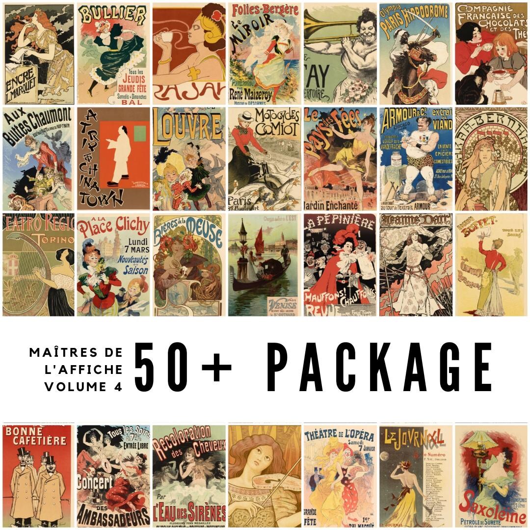 50+ Art Nouveau Posters: Maîtres De L'affiche, Vol 4 (digital