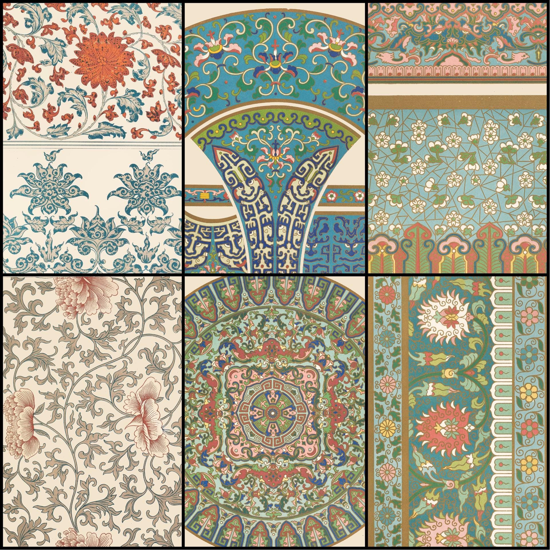 Pretty Historic Patterns 41 Chinese Ornament Prints From Owen Jones’ 1867 Archive—historic ...