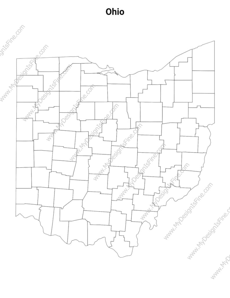 Printable Ohio Maps / State Outline and Labeled Geography Sheets ...