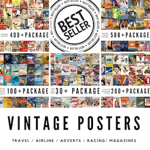 Colección de carteles antiguos/Descargas digitales de alta calidad