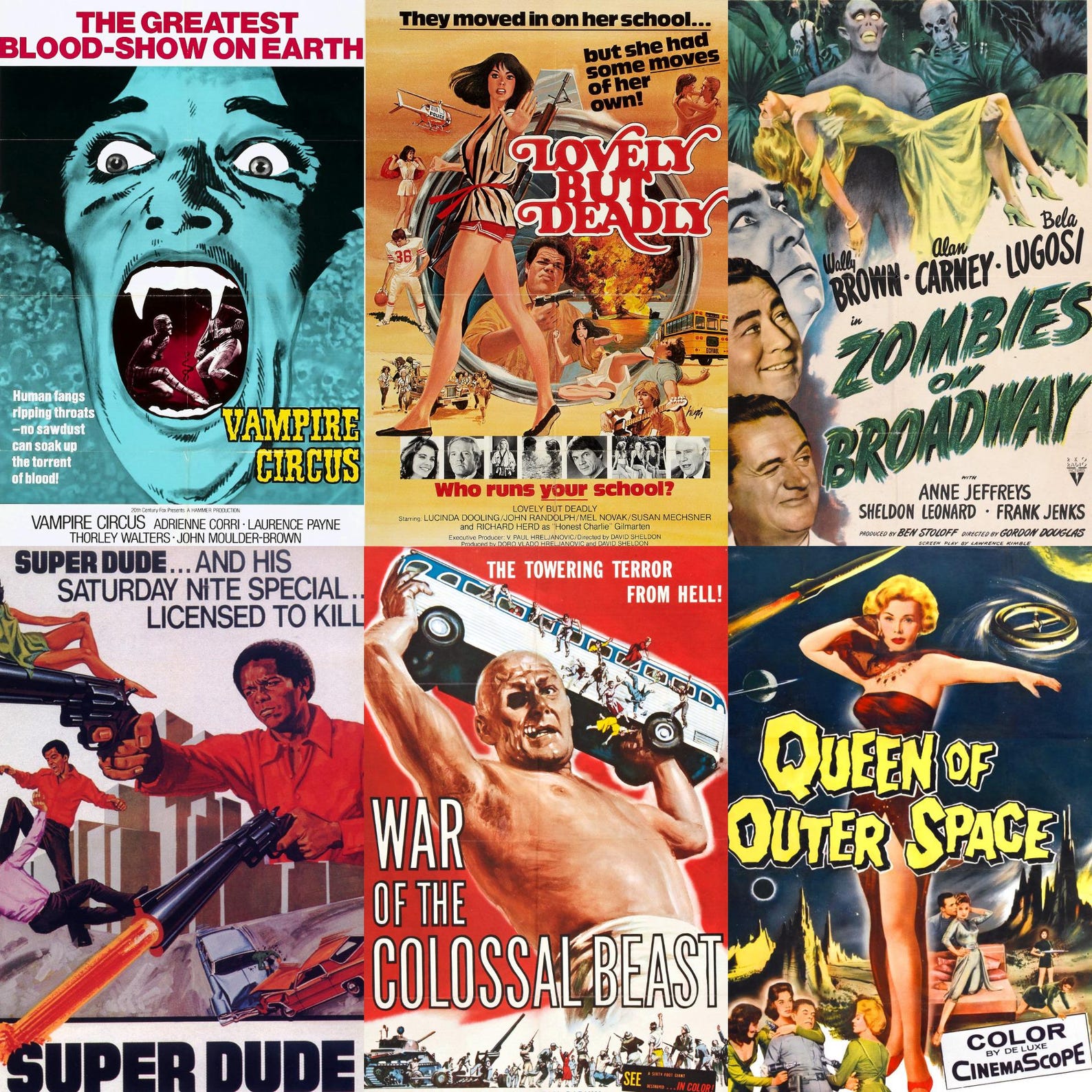 5800+ Vintage B-movie & Cult Classic Posters / Digital Downloads - Etsy