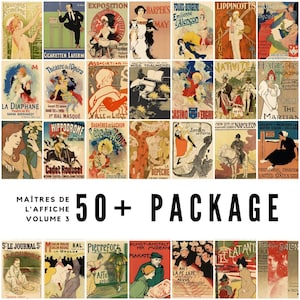 50+ Vintage Posters from Maîtres de l&#39;affiche Volume 3 / High-Quality Digital Downloads