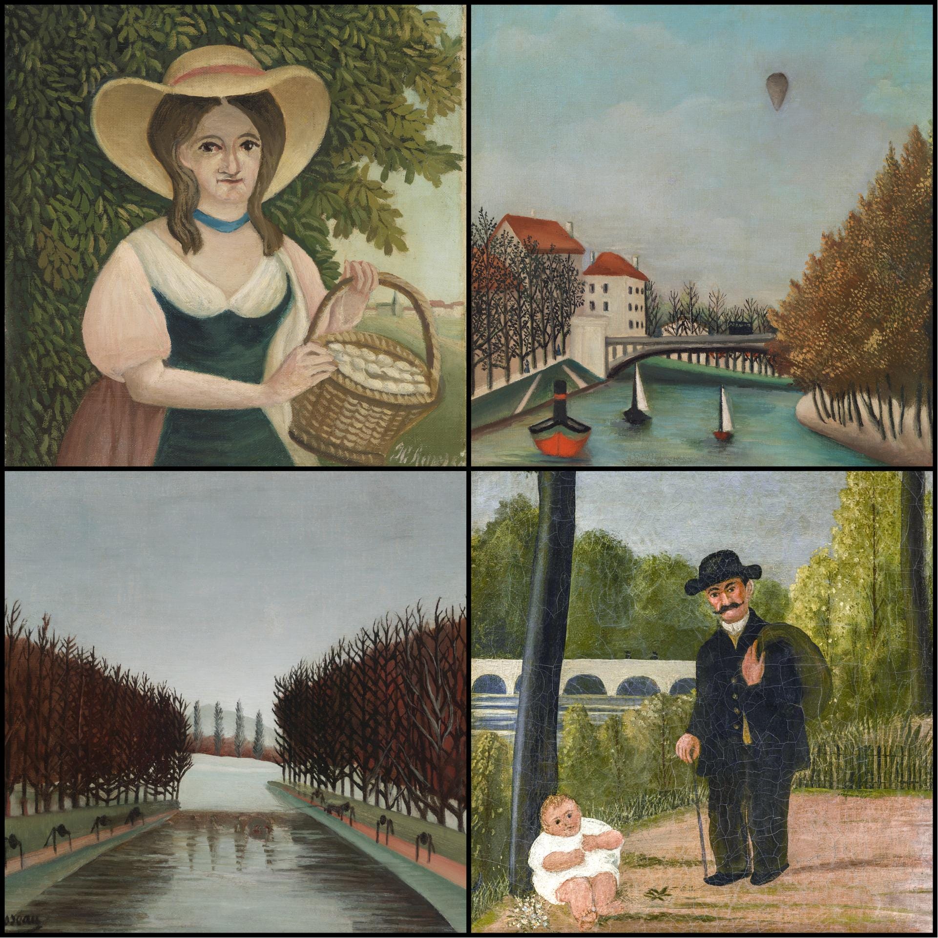 アンリ・ルソーの作品60点以上 / ジャングル画、素朴派の風景画、夢の